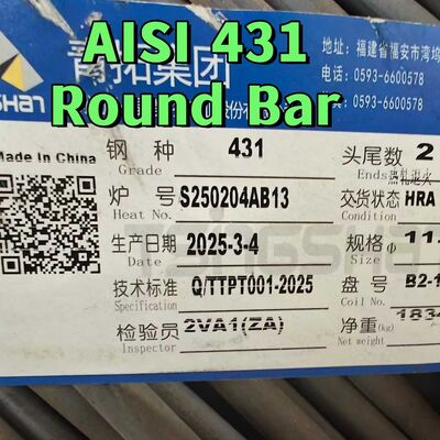 ホットロール SUS431 ストッド ステンレス鋼丸棒 グレード 14cr17ni2 Aisi 431 DIN1.4057 75mm 黒ストッド