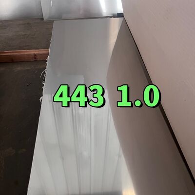 ASTM A240 冷熱巻き SUS443 UNS S44330 DIN1.4611 X2CrTi21 ステンレス鋼板 1.2*1220mm