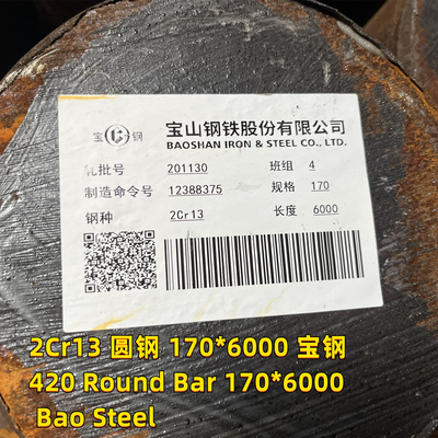 20Cr13 OD 170mmのステンレス鋼の丸棒はシャフト棒ASTM A276 420を造った