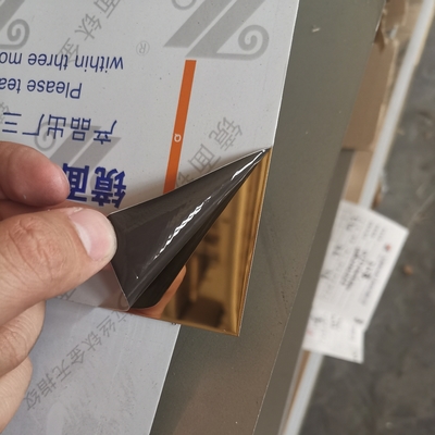 ローズゴールド 0.5*1220x2440mm ステンレス鋼 円滑鏡片 天井の飾り付け用