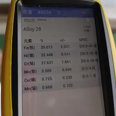 合金28 N08028 インコネル28 ニッケル合金 シームレスパイプ EN10204 3.1 証明書付き