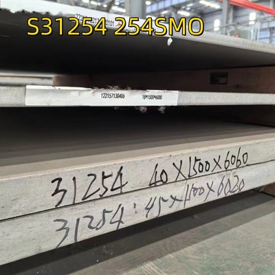 ASTM A240 SS 254SMO S31254 厚さ 6mm x 4' x 8 ステンレス鋼板 DIN 1.4547 F44 40*1500*6000MM