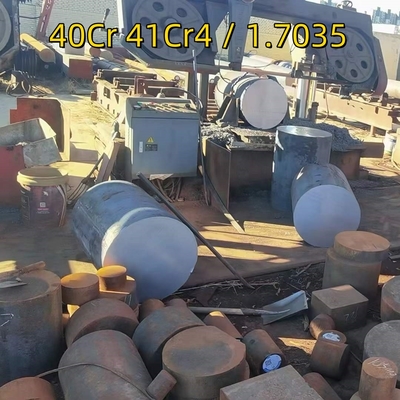 DIN WNr 41Cr4 / 1.7035 40Cr 直径 250-500mm 鋳造鋼丸棒 SCR440合金棒