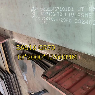 炭素鋼 ASTM A-516 Gr 70プレート (幅6FT × 長さ40FT) 厚さ3/8 IN EN10204 3.1 Cert に準拠する