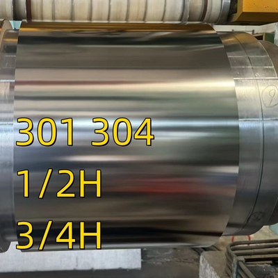 JIS G4313-2011 標準 SUS301 SUS304 CSP H 3/4H 1/2H ステンレス鋼コイル ストライプ 0.5-2mm