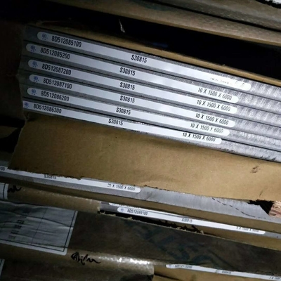 ASTM A240 DIN / EN 1.4835 253MA UNS S30815 ホットロールステンレス鋼板 8.0*1500*6000mm