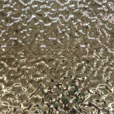 メタル304 201ステンレス鋼 水波シート 壁 メタル装飾パネル 0.6*1219*2438mm