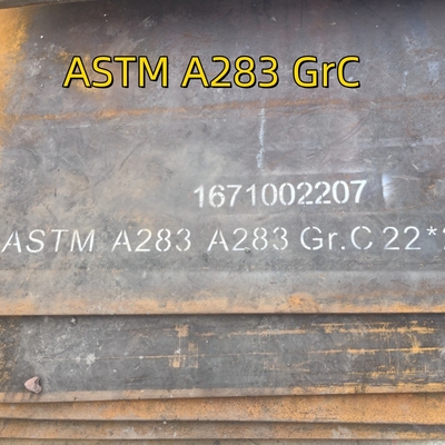 ASTM A283 グレード C 1500x6000x25 mm ホットロール MSプレート 炭素鋼ボイラープレート
