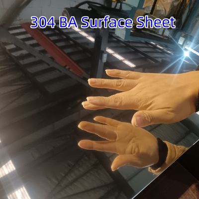 304 BA 鏡面 DIN1.4301 メタルステンレス鋼板 0.6mm 1220*2440mm