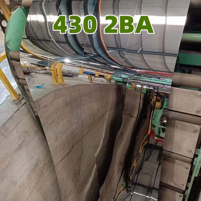 SUS430 2BA 冷間圧延 ステンレス鋼板 8K ミラー表面 PVCフィルム付き 1.2*1250*2500mm