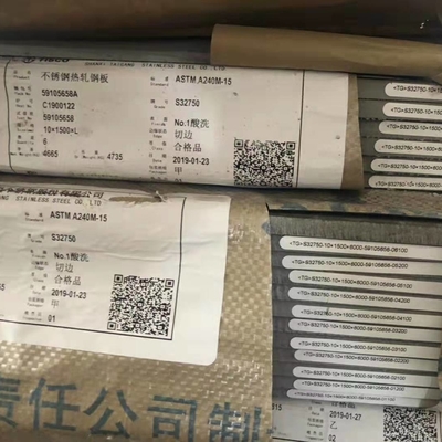 熱間圧延スーパー二相ステンレス鋼 ASTM A240 2507 S32750 プレート 8*1500*6000mm